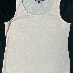 Peach Color Fitted Sleeveless Tank Top